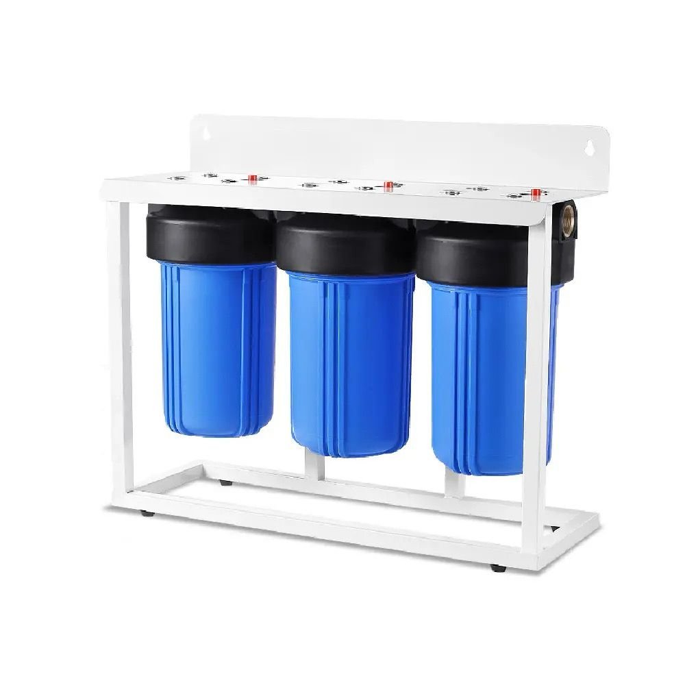 Filtro De Agua Big Blue Para Toda La Casa 3 Etapas Con Base Purificador 4.5x10 Para Casa, Tinaco o Cisterna